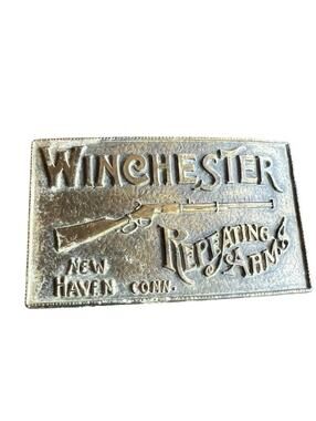 Vintage Winchester Repeating Arms Belt Buckle